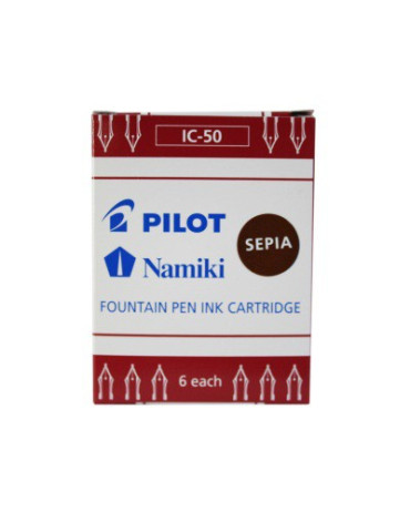 IC-50 Boite de 6 Cart.Pilot encre Sepia