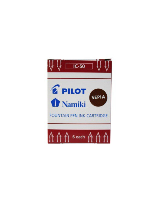 IC-50 Boite de 6 Cart.Pilot encre Sepia