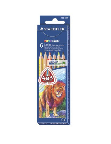 Noris jumbo crayon couleur - set 6 pc