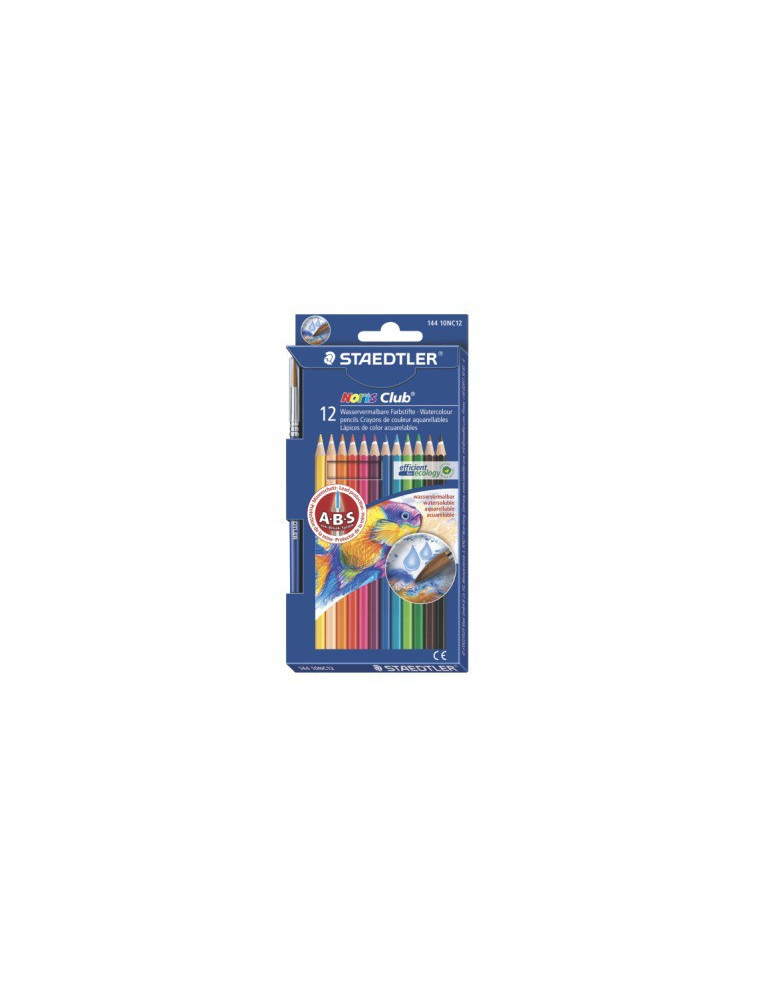 Noris aquarell crayon couleur - set 12 pc + pinceau