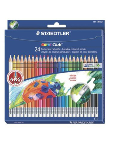 Noris erasable kleurpotlood - set 24 st