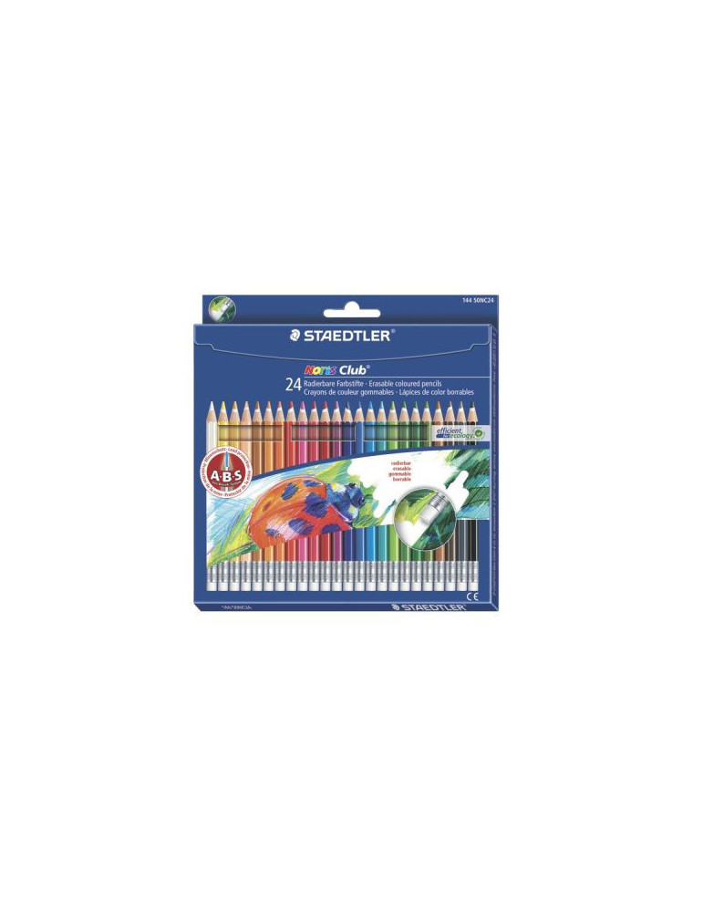 Noris erasable crayon couleur - set 24 pc