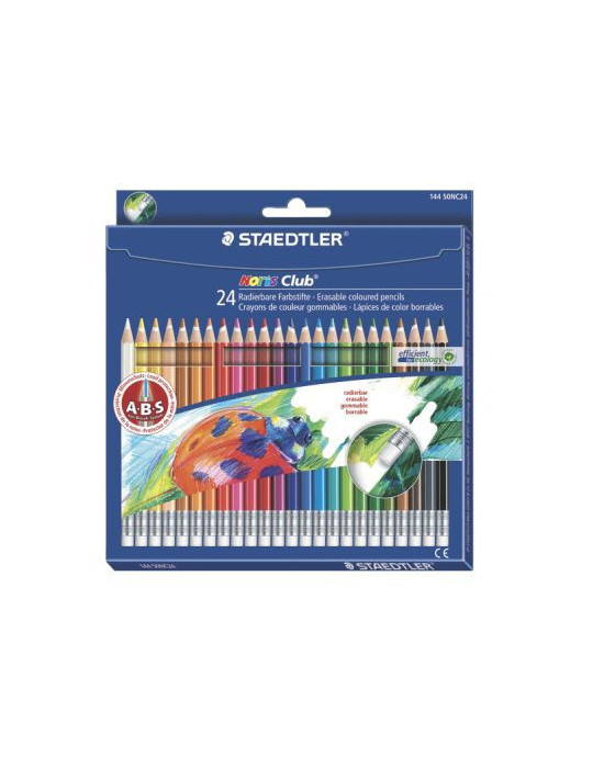 Noris erasable kleurpotlood - set 24 st