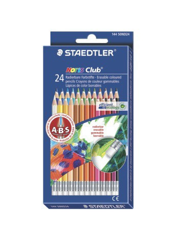 Noris Club erasable - set 24 st