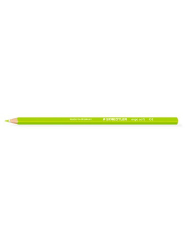 ergosoft crayon de couleur vert jaune
