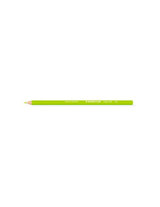 ergosoft crayon de couleur vert jaune