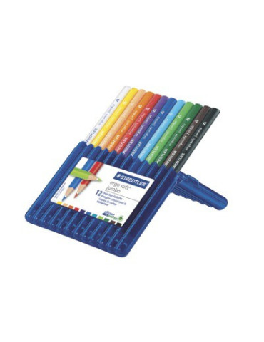 ergosoft jumbo crayon couleur - Box 12 pc