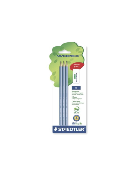Wopex potlood - blister 3 st + 1 x 525 B30