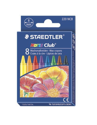 Noris Club craie à la cire - set 8 pc