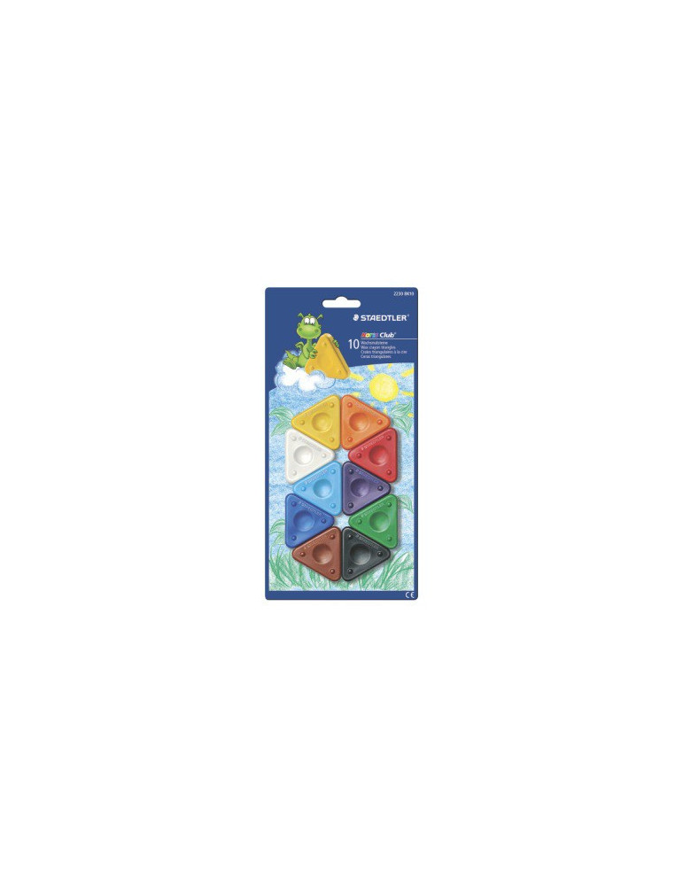 Noris Club craie forme triangulaire - blister 10 pc