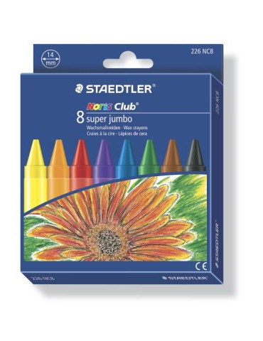 Noris Club super jumbo waskrijt - set 8 st