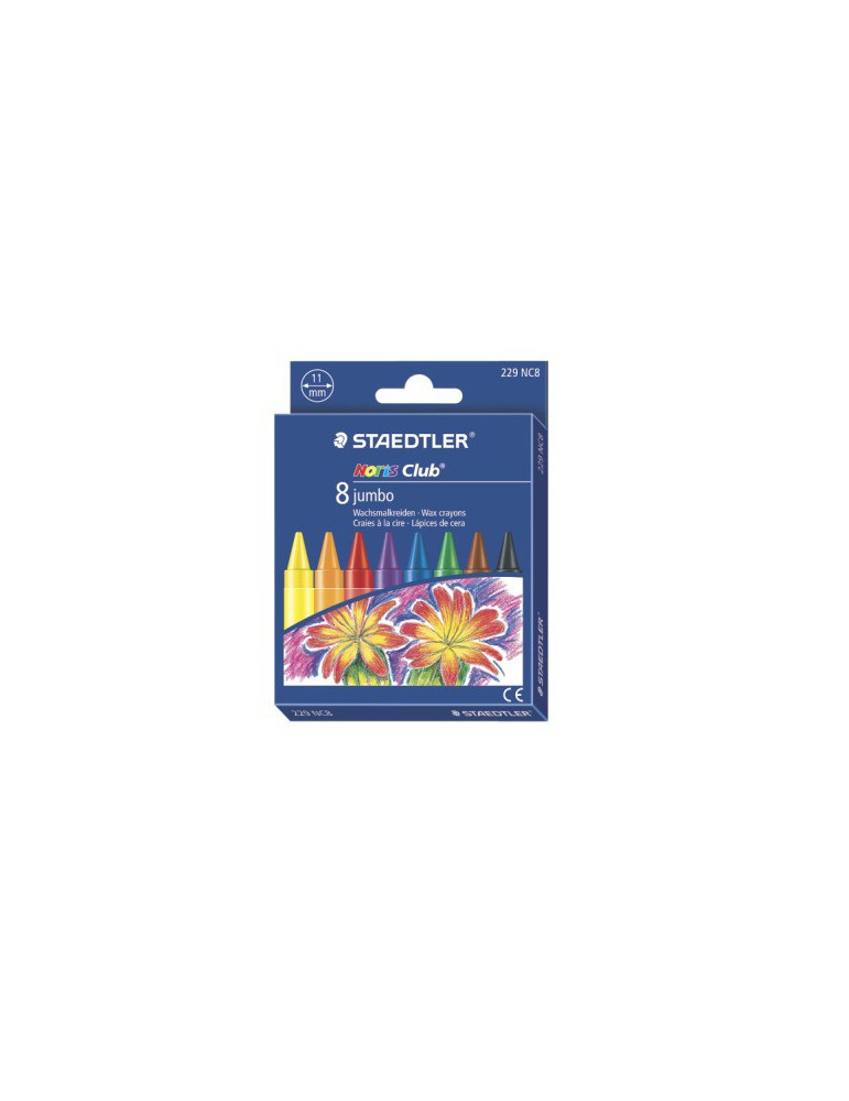 Noris Club jumbo craie à la cire - set 8 pc