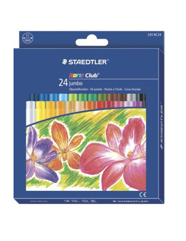 Noris jumbo pastel à l’huile - set 24 pc