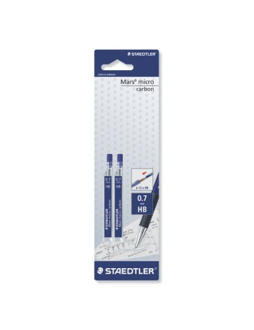 Mars micro carbon fijnstift - blister 2 x 0,7 HB