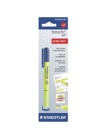 SURLIGNEUR À SEC TEXTSURFER GEL - BLISTER JAUNE