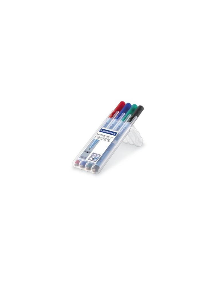 LUMOCOLOR CORRECTABLE OHP PEN - SET 4 PC M