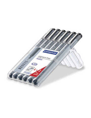 pigment liner fineliner - Box 6 pc (4 + 2)