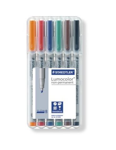 Lumocolor B non-permanent - Box 6 pc