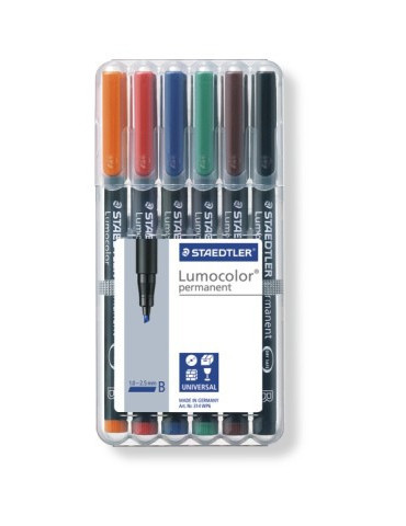 Lumocolor B permanent - Box 6 pc