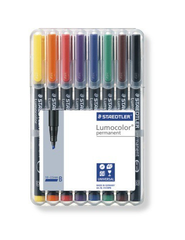 Lumocolor B permanent - Box 8 pc