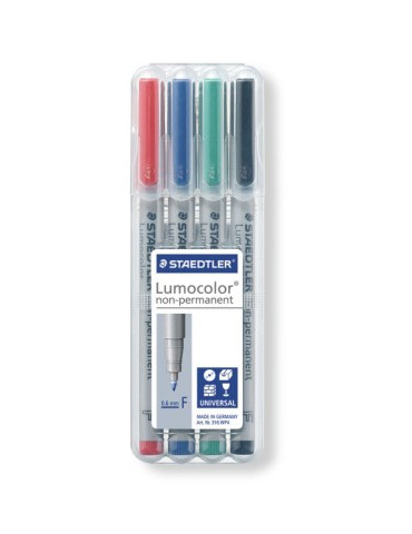 Lumocolor F non-permanent - Box 4 pc