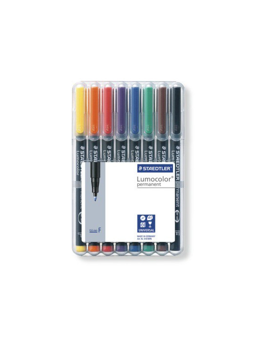 Lumocolor F permanent - Box 8 pc
