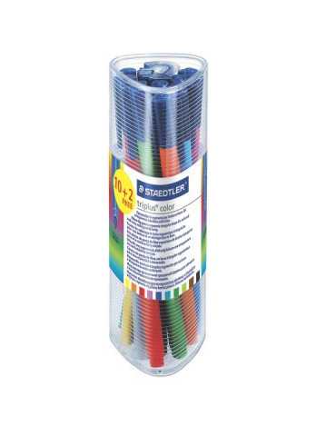 triplus color feutre - étui 12 pc  (10 + 2)