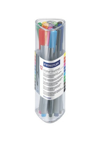 triplus fineliner - étui 12 pc