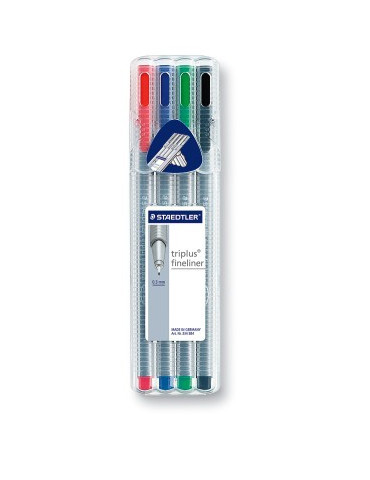 triplus fineliner - Box 4 pc