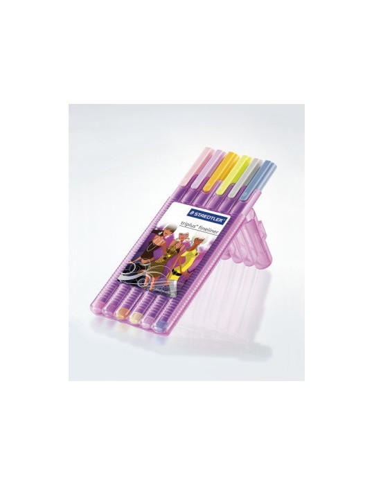 TRIPLUS FINELINER BOX 6 GIRLIE (PASTEL)