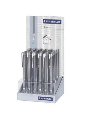 elance balpen metaal - display 30 st zilver