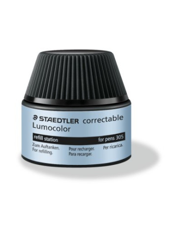 inkt voor Lumocolor correctable, 20 ml, zwart
