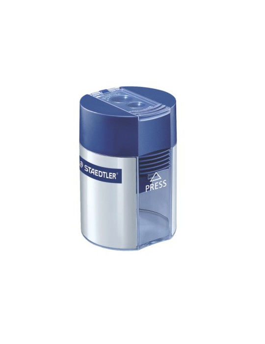 taille-crayon boîtier plastique, rond, 2 trous