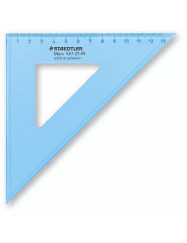 équerre, zéro sur l’angle - 21 cm 45°