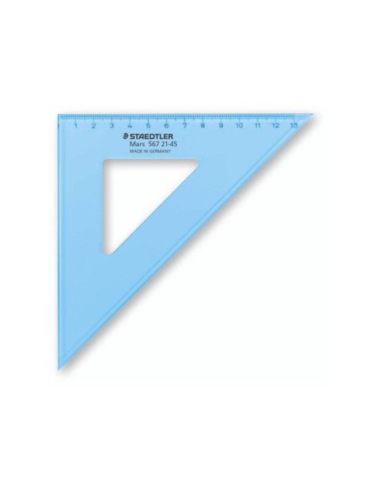 équerre, zéro sur l’angle - 21 cm 45°