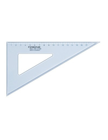 équerre, zéro sur l’angle - 21 cm 60°