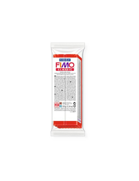 Fimo classic pâte à modeler 350g rouge