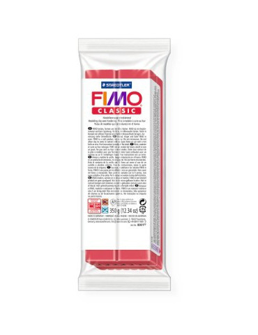 Fimo classic boetseerklei 350g karmijn