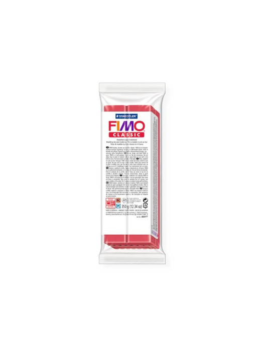 Fimo classic pâte à modeler 350g carmin