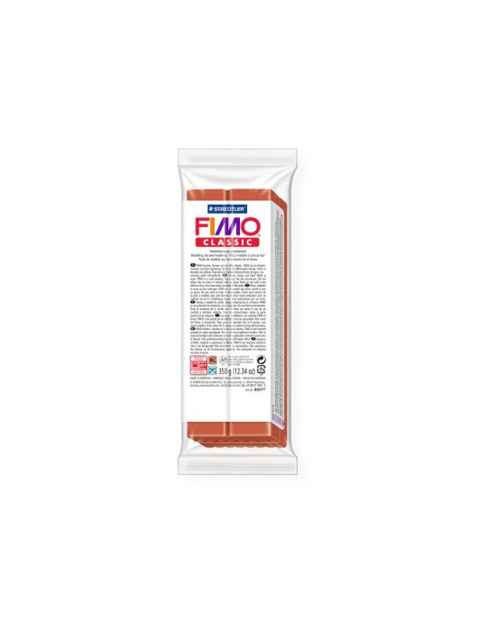 Fimo classic boetseerklei 350g terracotta