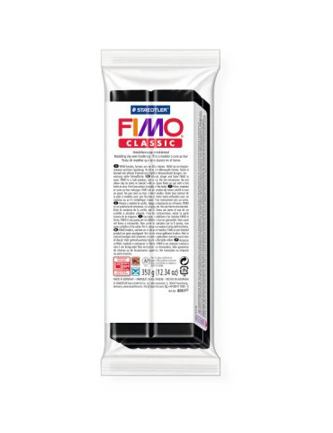 Fimo classic boetseerklei 350g zwart