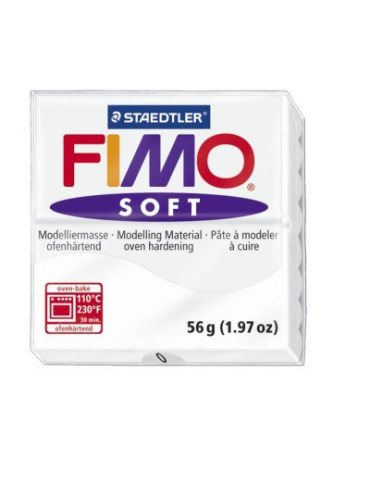 Fimo soft boetseerklei 57 g wit
