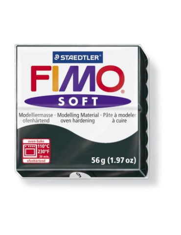 Fimo soft boetseerklei 57 g zwart