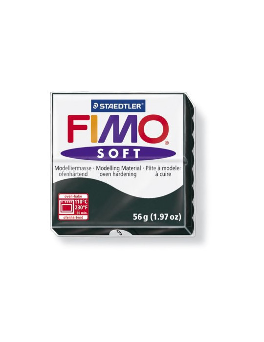 Fimo soft boetseerklei 57 g zwart