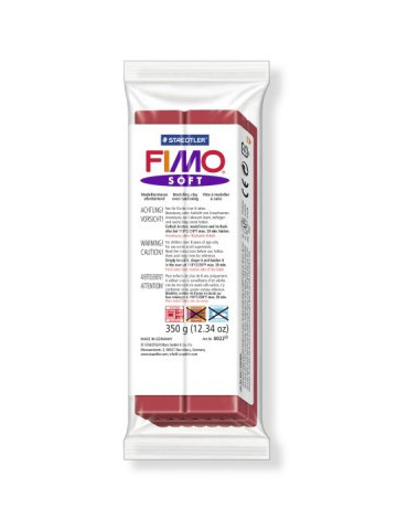 Fimo soft pâte à modeler 350g rouge cerise