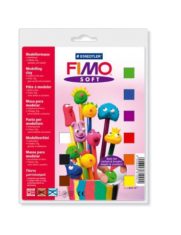 Fimo soft set - set de base 9 demi-blocs