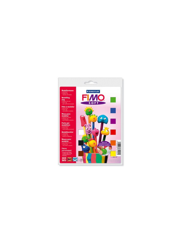Fimo soft set - set de base 9 demi-blocs