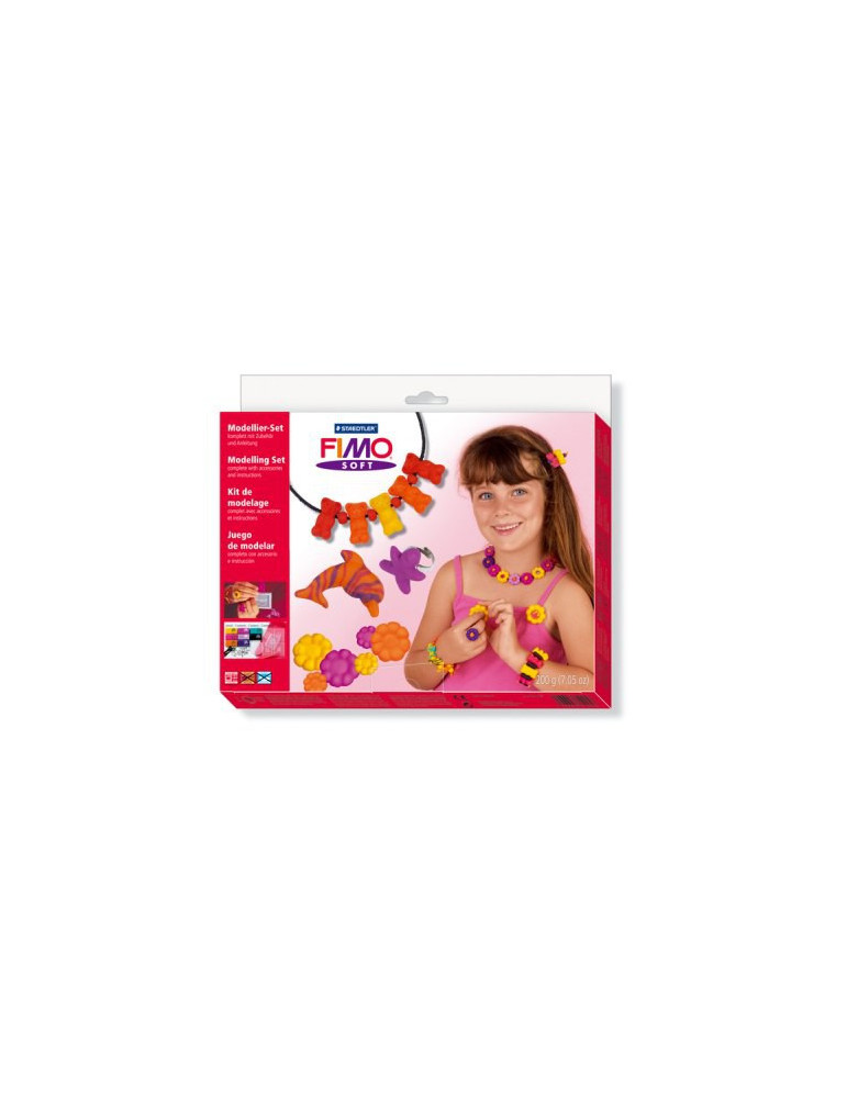 Fimo soft set - "star model" 8 halve blokken
