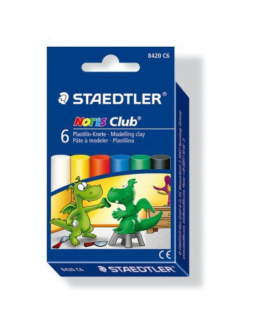 Noris boetseerklei - set 6 st