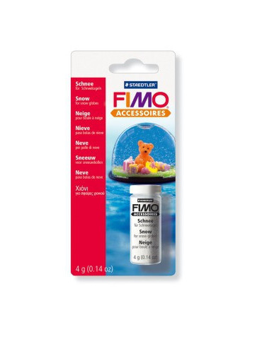 Fimo sneeuw 4 gr in glasflesje